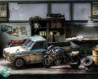 عکس‌هایی از یک گاراژ مینیاتوری