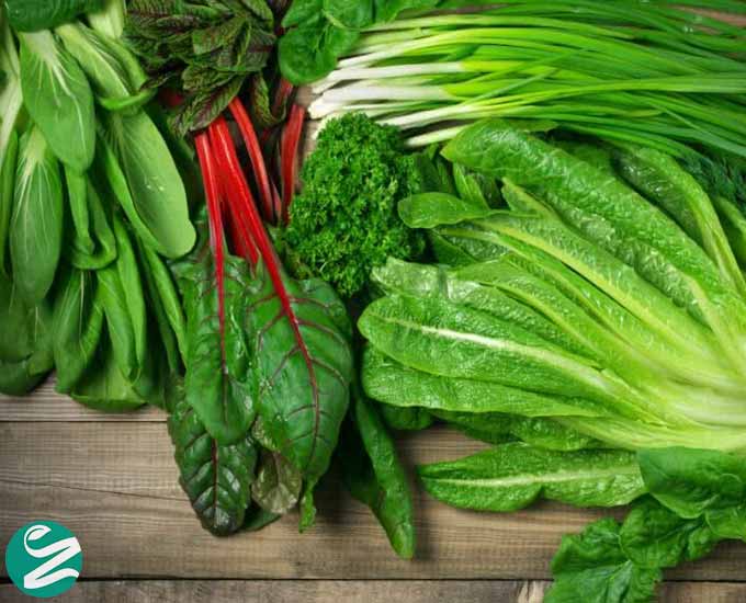 فواید و انواع سبزیجات با برگ سبز روشن و تیره