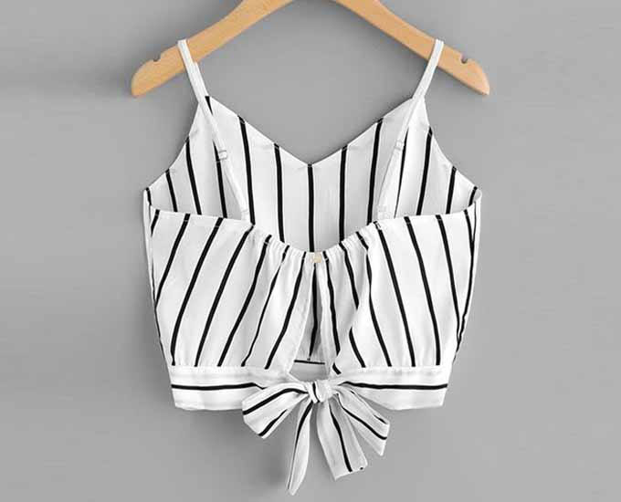 انواع تاپ بند دار و ست تاپ شلوارک زنانه