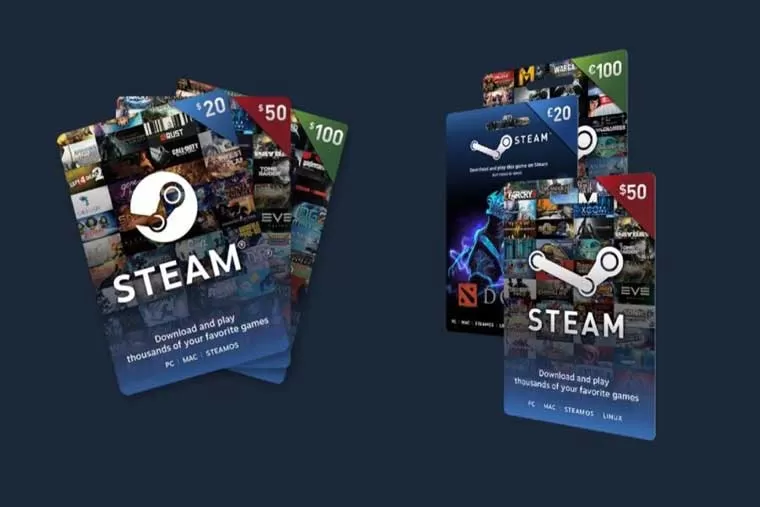 مراحل شارژ کردن اکانت استیم