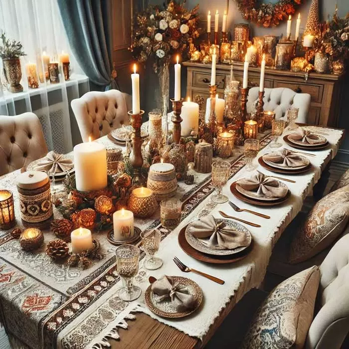 چیدن وسایل میز ناهار خوری