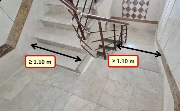 فرمول محاسبه ارتفاع و عرض راه پله