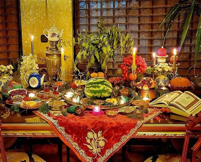 تزیینات شب یلدا از آجیل و هندوانه تا دسر و ژله