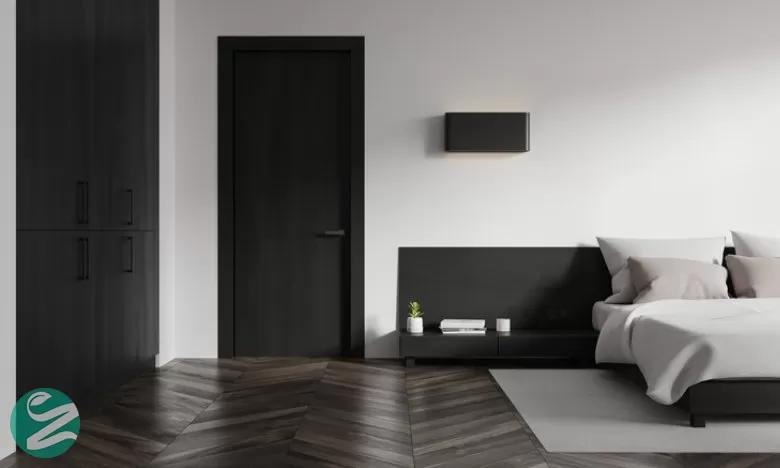 درب اتاق خواب رنگ مشکی