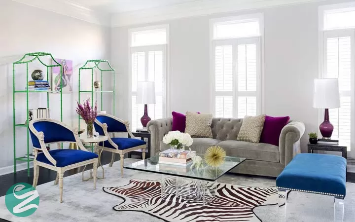 دکوراسیون رنگی _ تکرار رنگ‌ها