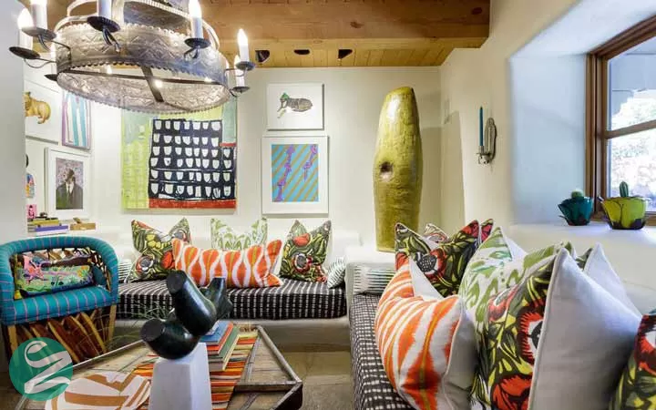 دکوراسیون رنگی _ استفاده از طرح‌های متفاوت