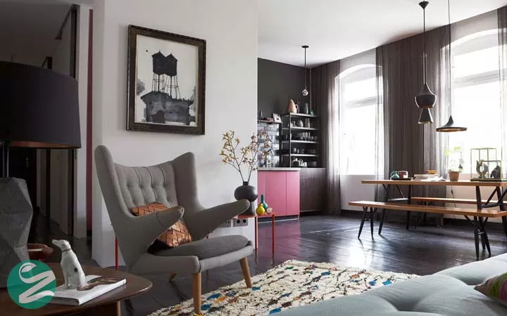 دکوراسیون رنگی _ کابینت‌های رنگی غیرمنتظره