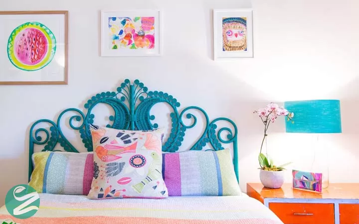 دکوراسیون رنگی _ یک اتاق خواب شاد