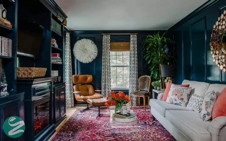 دکوراسیون رنگی _ استفاده از رنگ‌های سرد برای بزرگ نشان دادن فضا