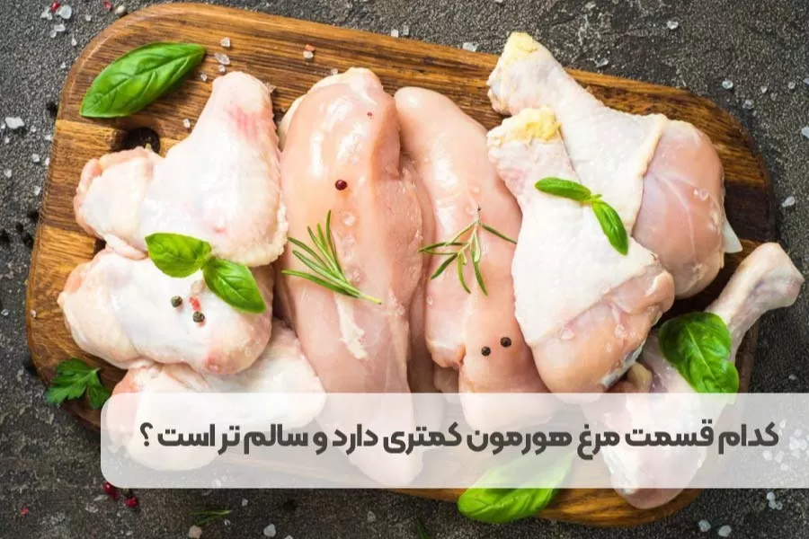 کدام قسمت مرغ هورمون کمتری دارد؟