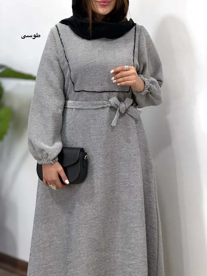 پیراهن مانتویی لمروز الیزا