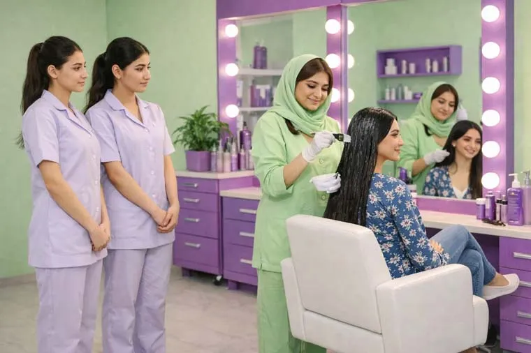 بهترین آموزشگاه کراتین مو تهران