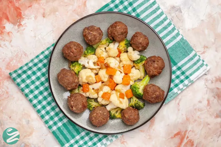 کباب کوفته رژیمی بدون نان و برنج