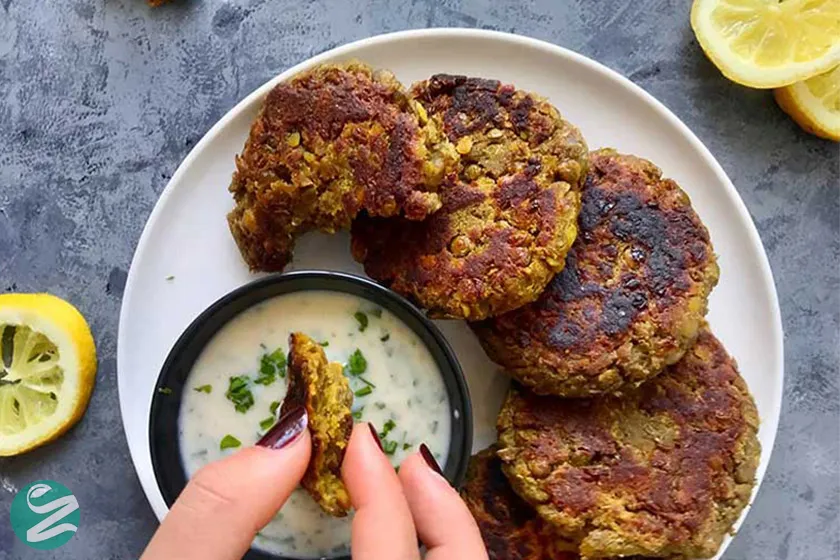 طرز تهیه کوکوی عدس