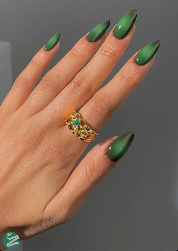 لاک ناخن ژل آیس سبز