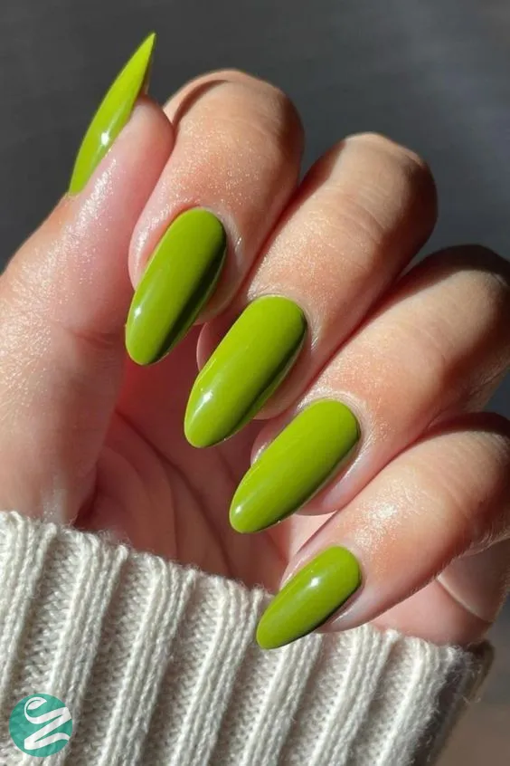 لاک ناخن ژل آیس سبز