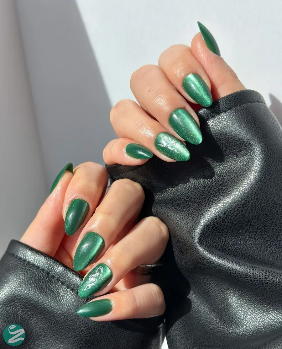 لاک ناخن ژل آیس سبز