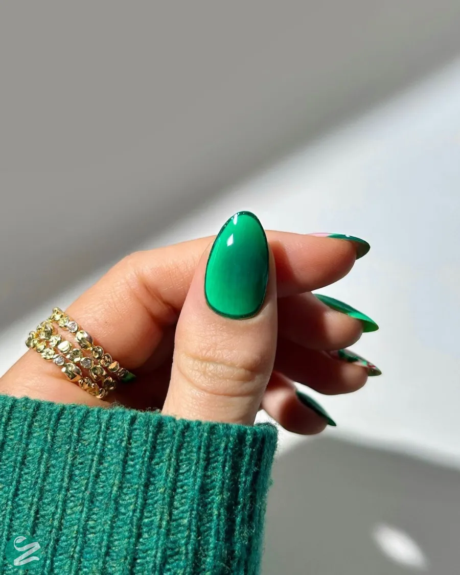 لاک ناخن ژل آیس سبز