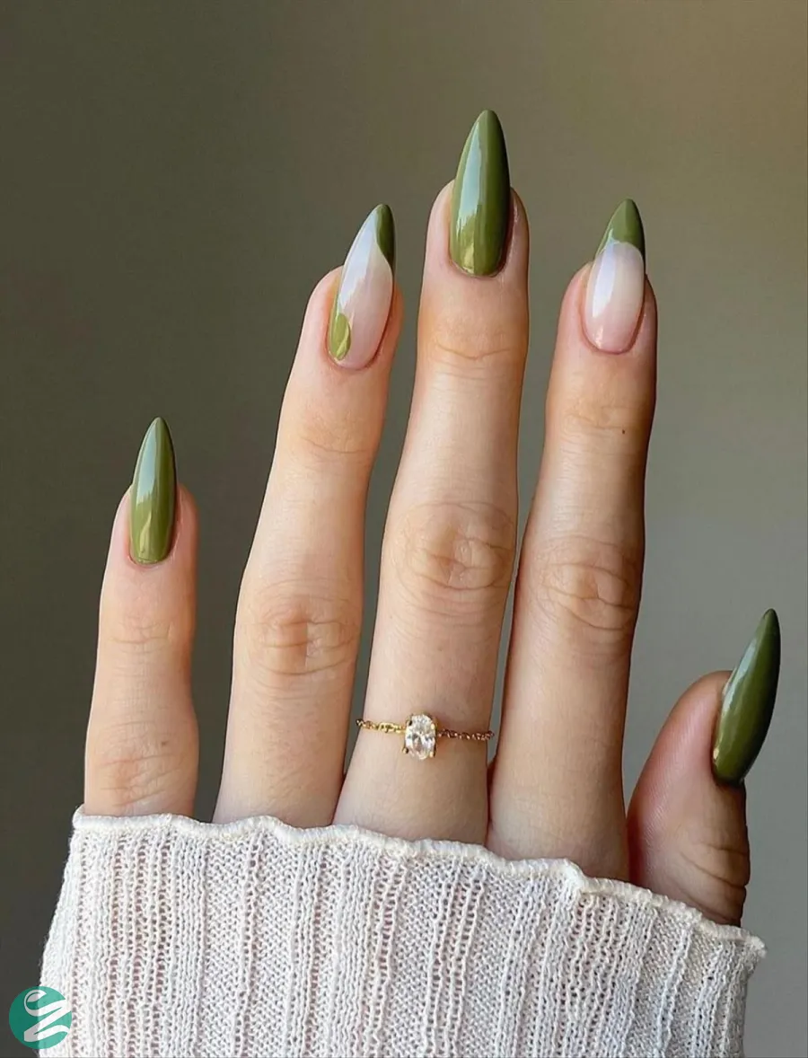 لاک ناخن ژل آیس سبز