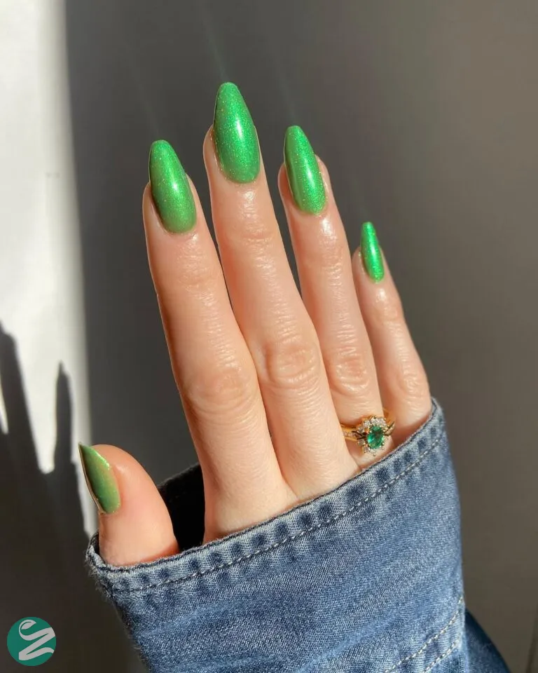 لاک ناخن ژل آیس سبز