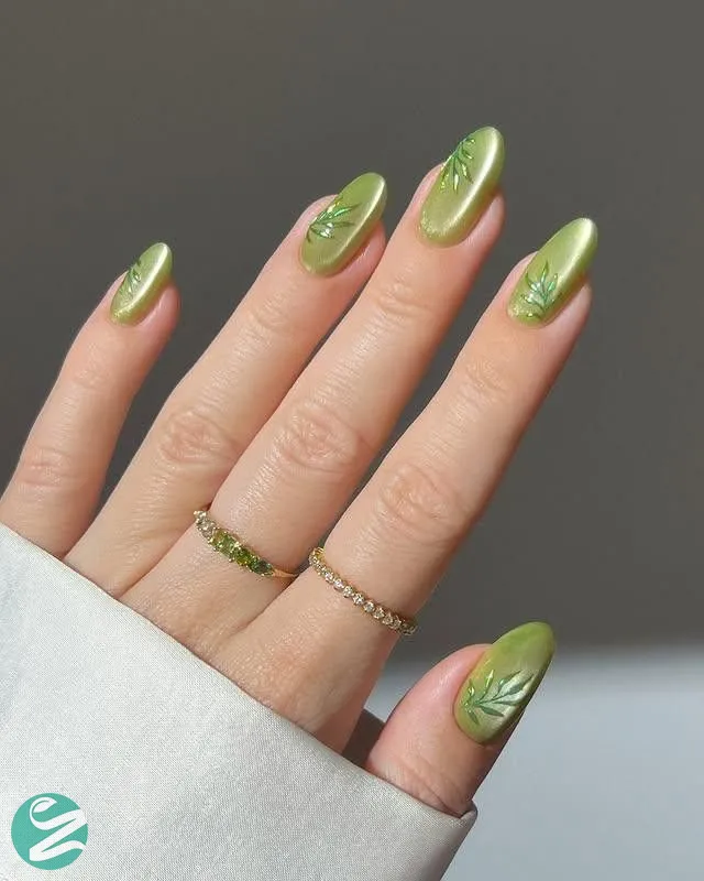 لاک ناخن ژل آیس سبز