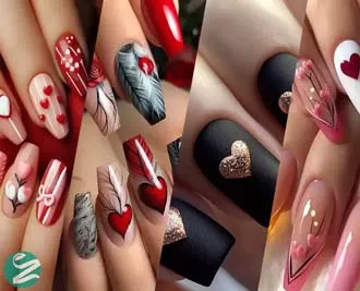 43 مدل ناخن طرح قلب؛ مدلهای ساده و مینیمال