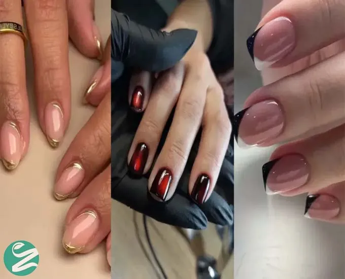 17 مدل ناخن کوتاه شیک؛ از ساده و مینیمال تا گلدونی و دخترانه