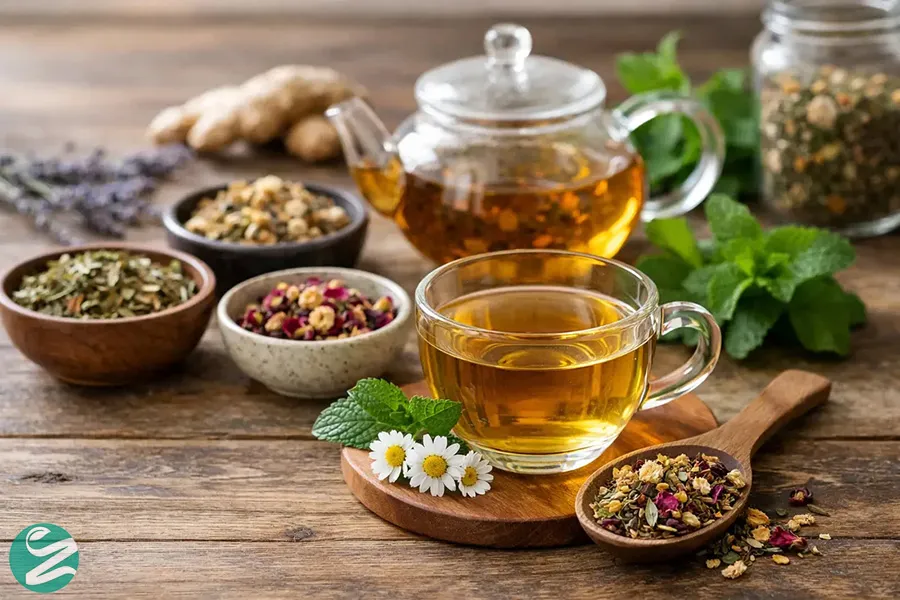 رفع نفخ شکم و معده با بهترین دمنوش‌های گیاهی