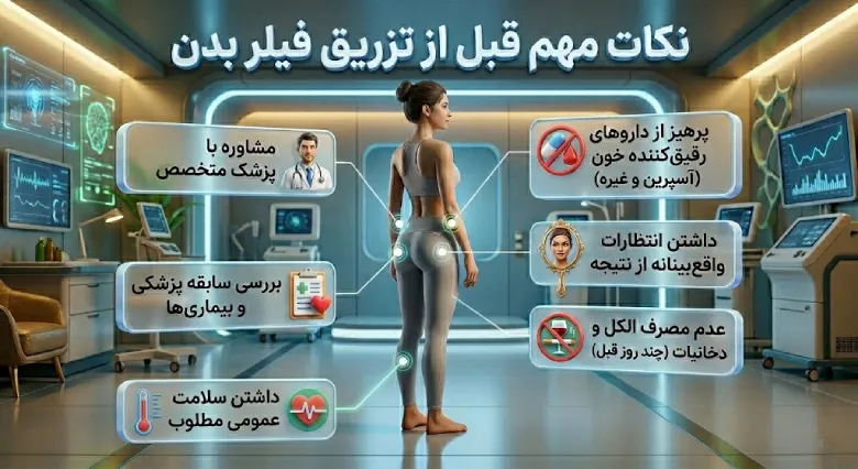 نکات مهم قبل از تزریق فیلر بدن