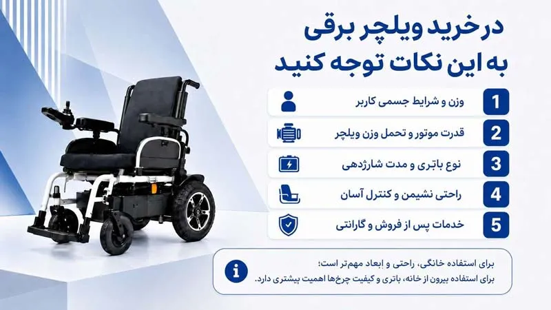 نکات خرید ویلچر برقی