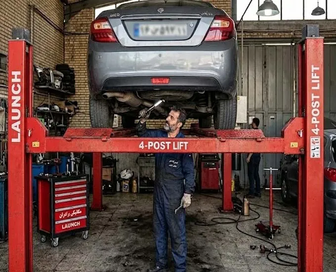 راهنمای جامع خرید جک چهار ستون لانچ؛ بهترین بالابر برای میزان فرمان و کارهای تخصصی