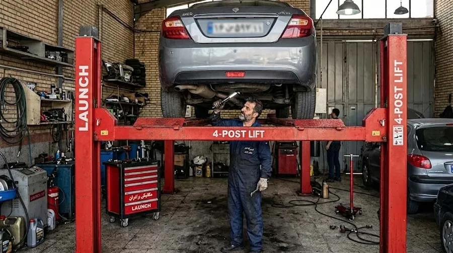 راهنمای جامع خرید جک چهار ستون لانچ؛ بهترین بالابر برای میزان فرمان و کارهای تخصصی