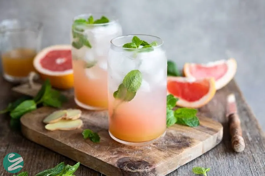 آبمیوه گریپ‌فروت و زنجبیل (Grapefruit & Ginger Juice)