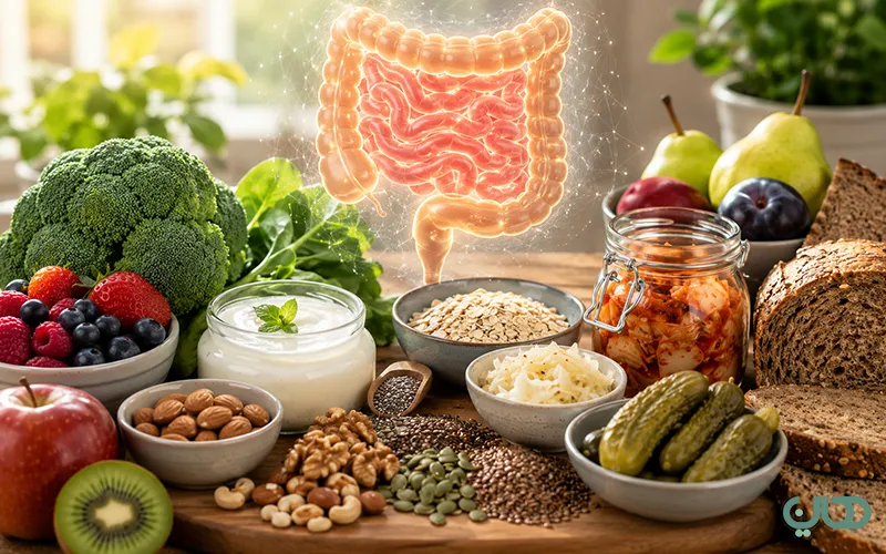 محصولات تخمیری طبیعی هالین شامل کیمچی و خوراکیهای تخمیری سالم