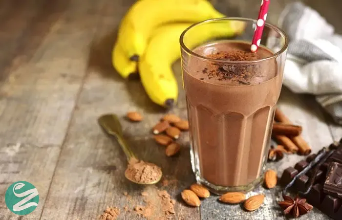 پروتئین شیک شکلاتی خانگی