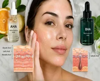 تفاوت AHA و BHA در لایه برداری چیست؟