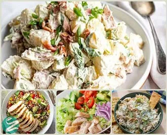 طرز تهیه انواع سالاد مرغ خوشمزه و مجلسی با نکات طلایی