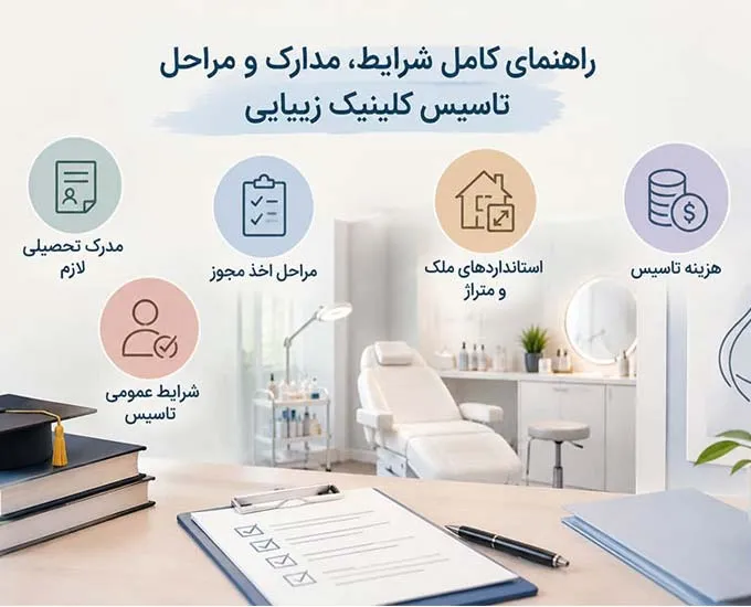 شرایط تاسیس کلینیک زیبایی؛ لیست مدارک و مراحل تاسیس