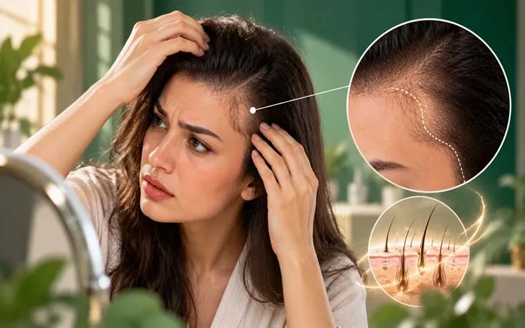 تلوژن افلوویوم و کمپشت شدن شقیقهها