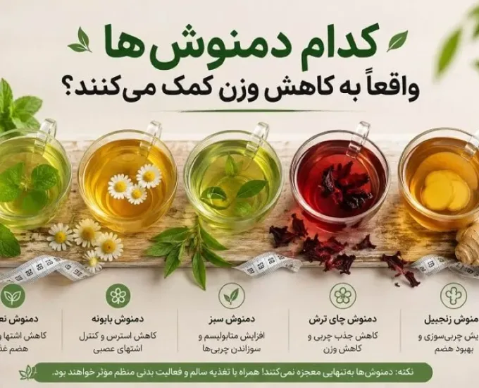 کدام دمنوش‌ها واقعاً به کاهش وزن کمک می‌کنند؟