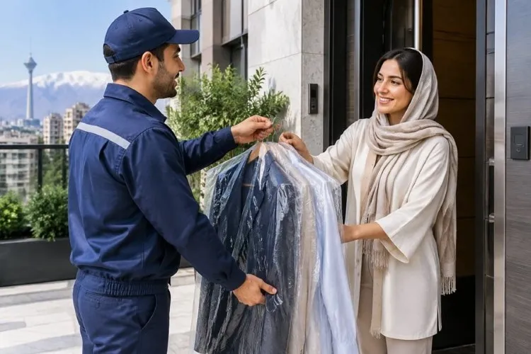 تحویل لباس خشکشویی آنلاین