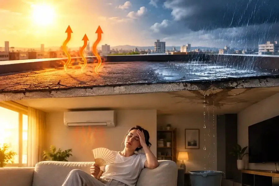 آیا پشت‌ بام بدون عایق میتواند آسایش خانه را مختل کند؟