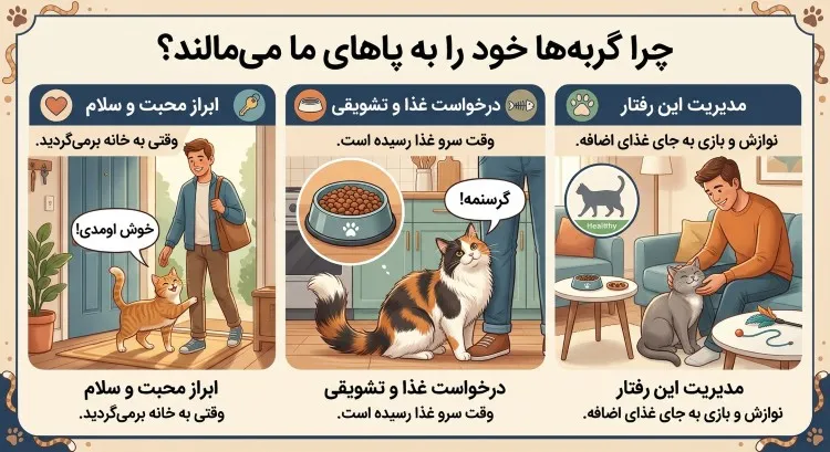 درخواست تشویقی گربه